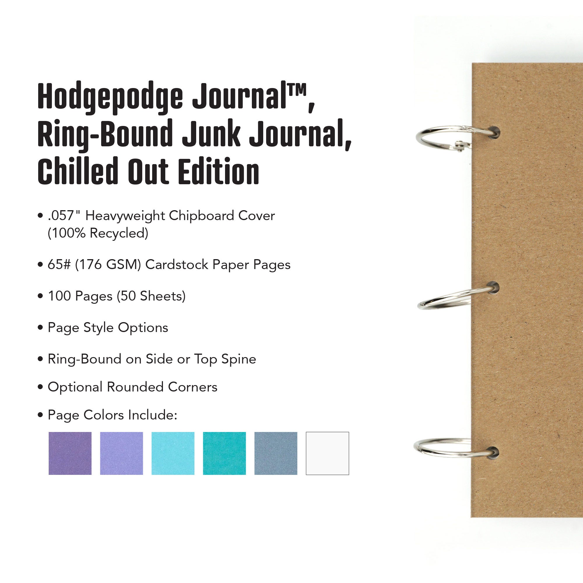 Hodgepodge Journal™, Ring-Bound Junk Journal, Chilled Out Edition - Image 5