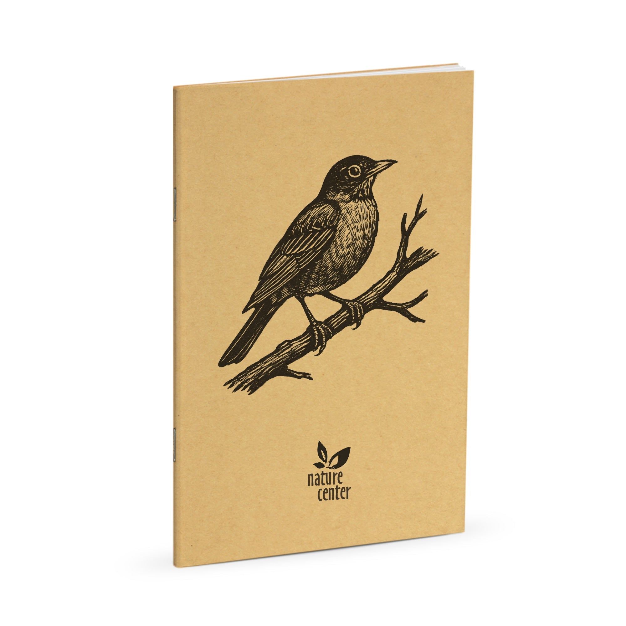Nature Journal, American Robin, Standard Stapled Notebook, Add Your Logo - Image 5
