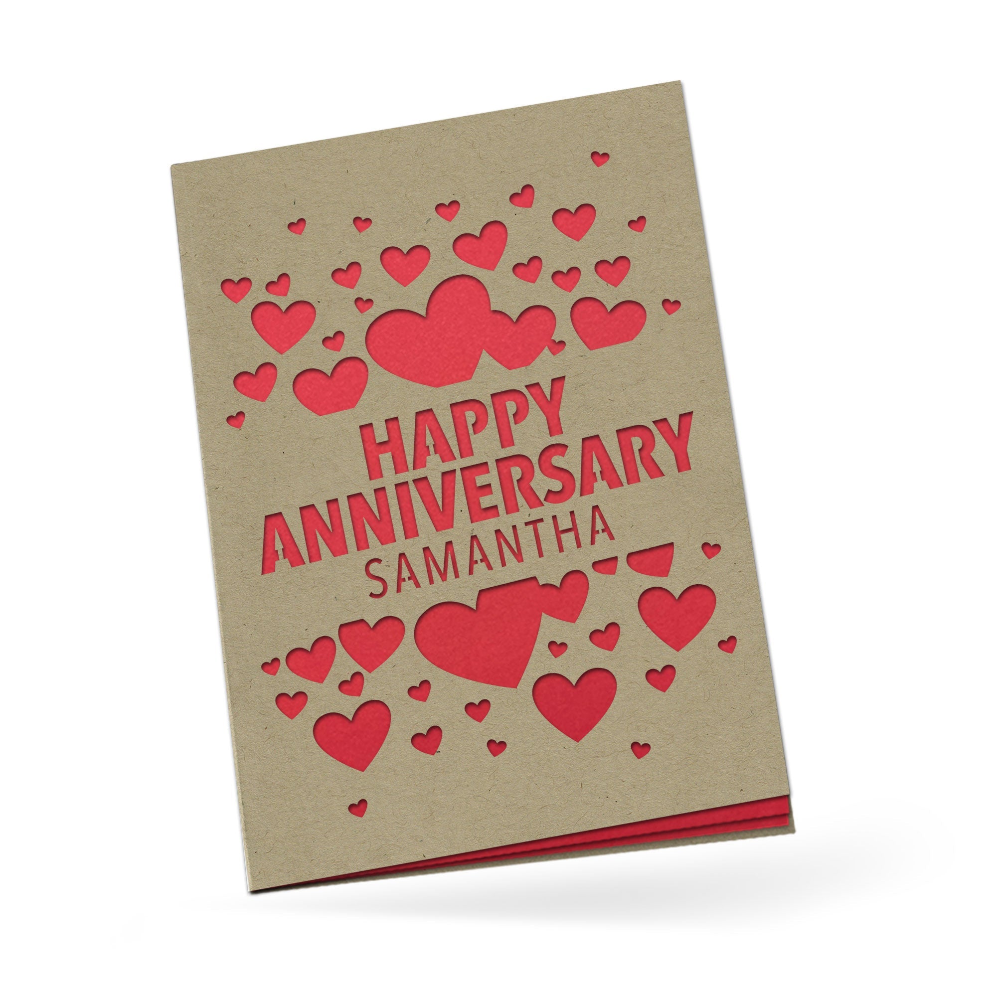 Personalized Greeting Card, Happy Anniversary, A7-PCD-003-01 - Image 3