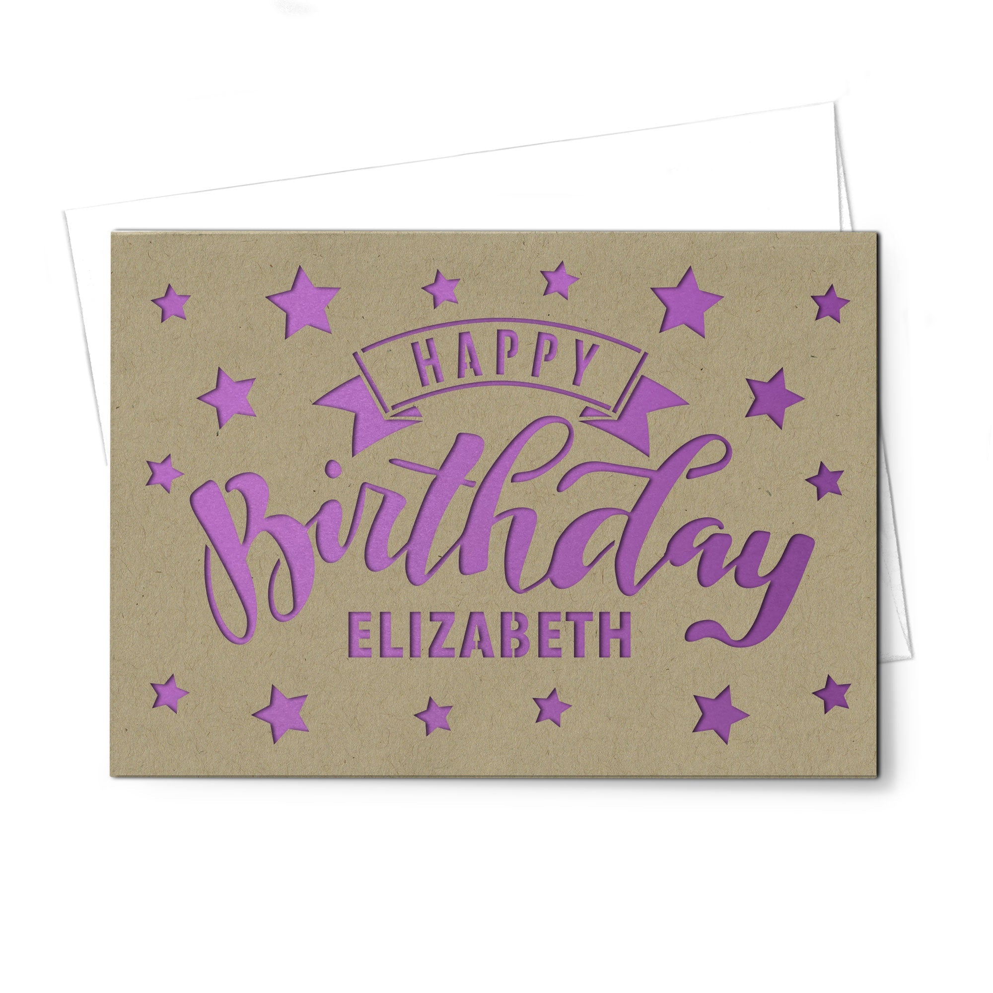 Personalized Greeting Card, Happy Birthday, A7-PCD-005-01 - Image 2