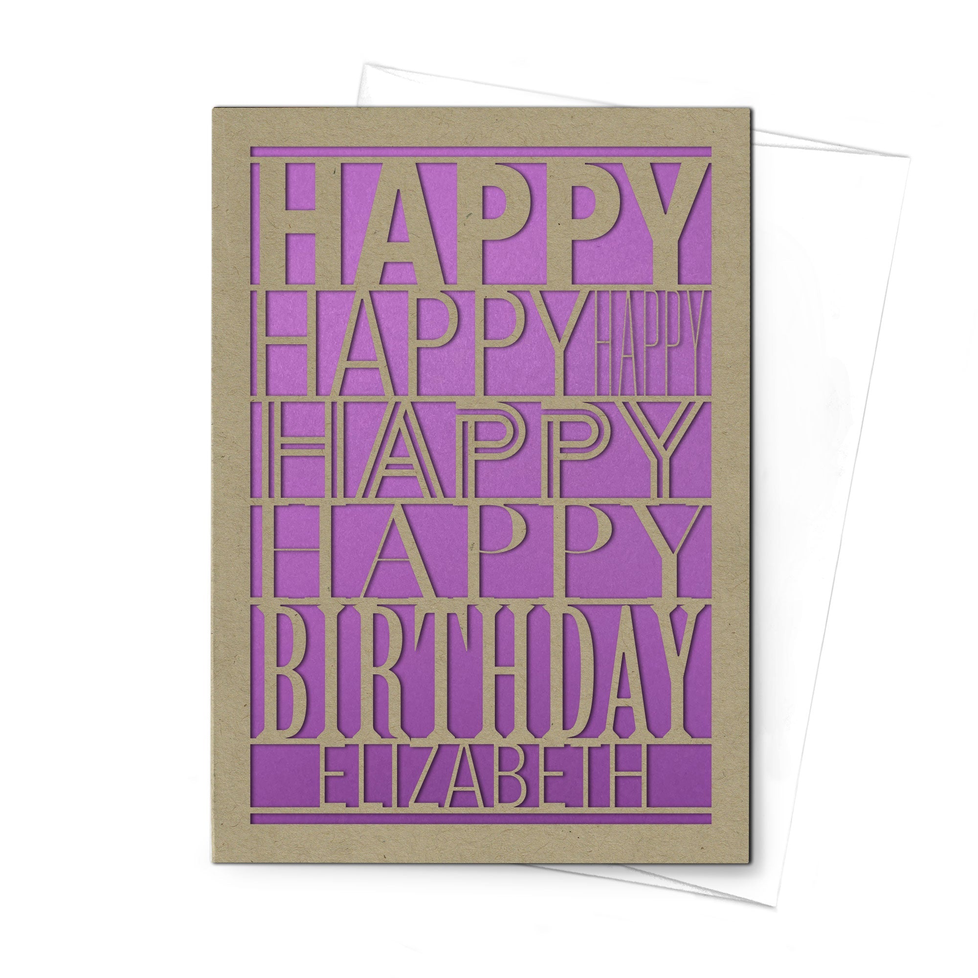 Personalized Greeting Card, Happy Birthday, A7-PCD-014-01 - Image 4