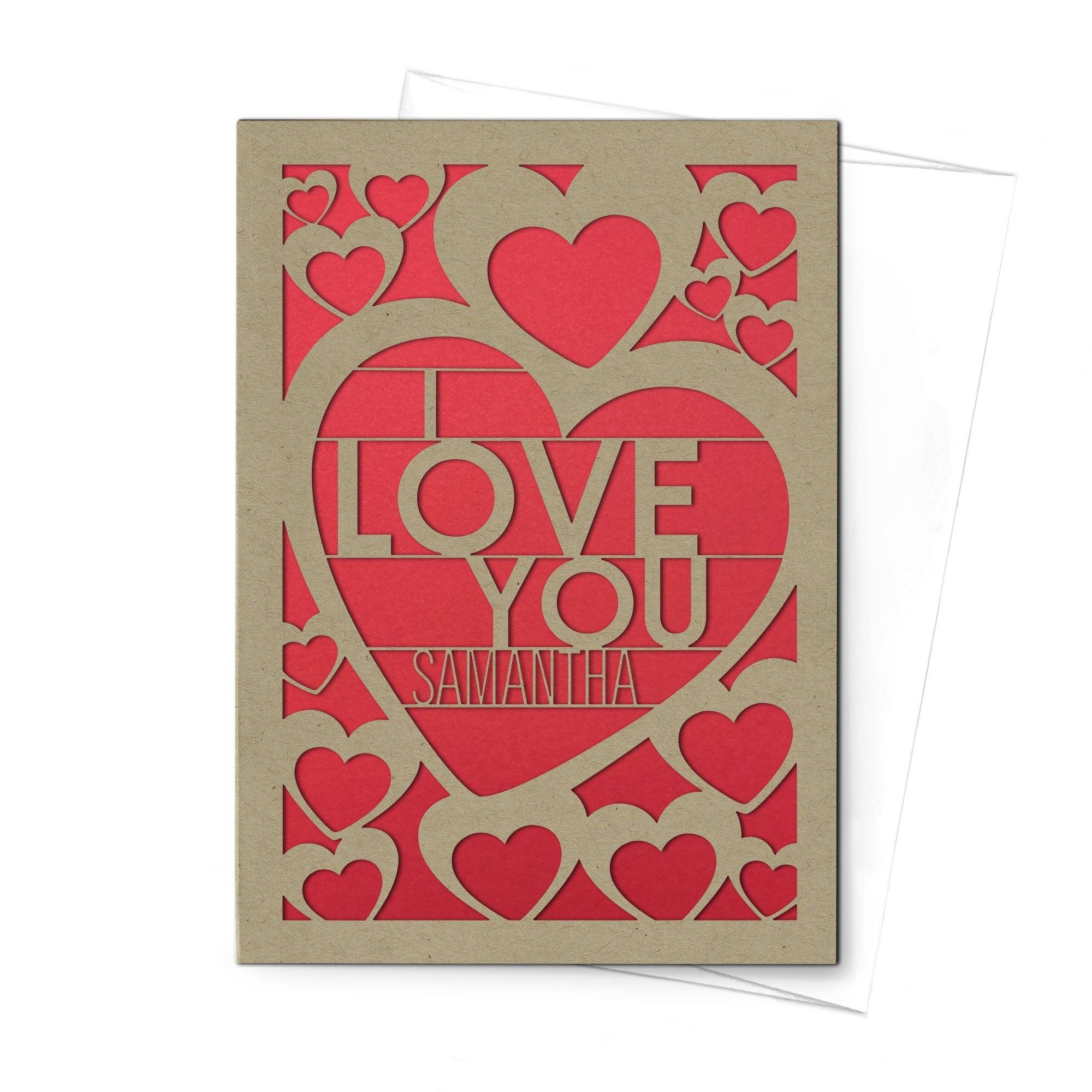 Personalized Greeting Card, I Love You, A7-PCD-015-01 - Image 4