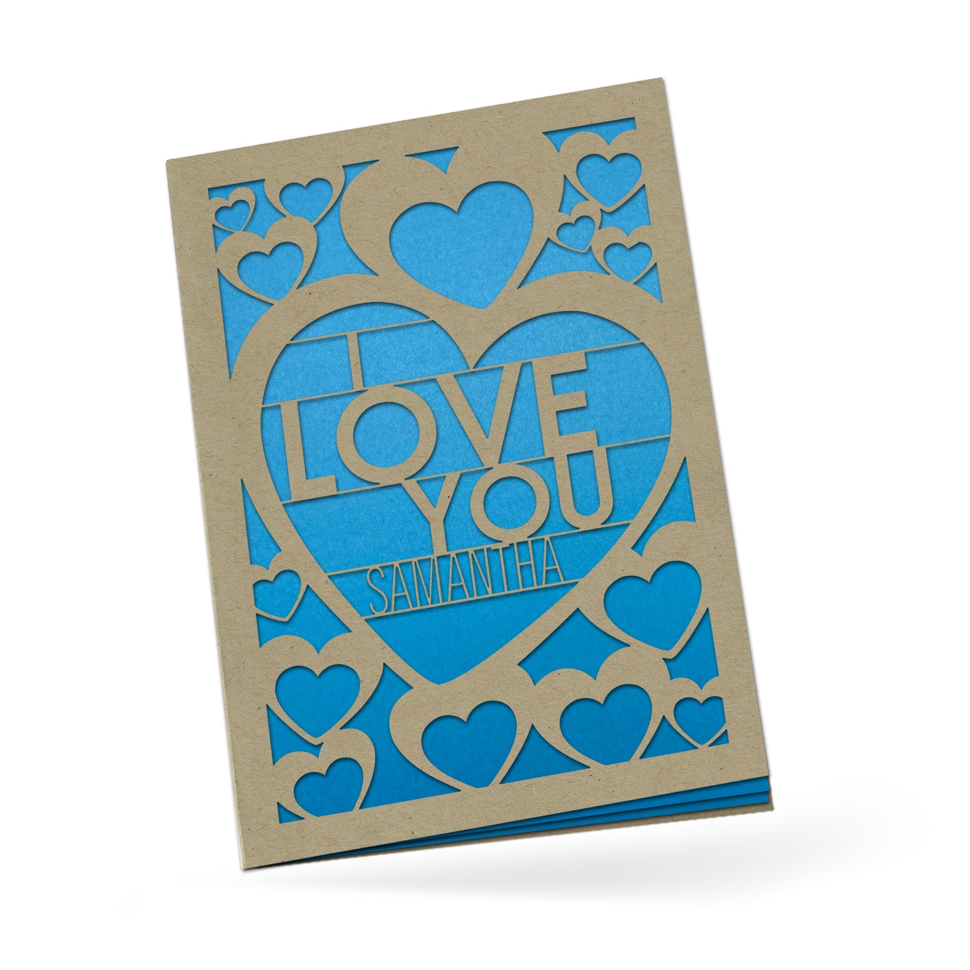 Personalized Greeting Card, I Love You, A7-PCD-015-01 - Image 2