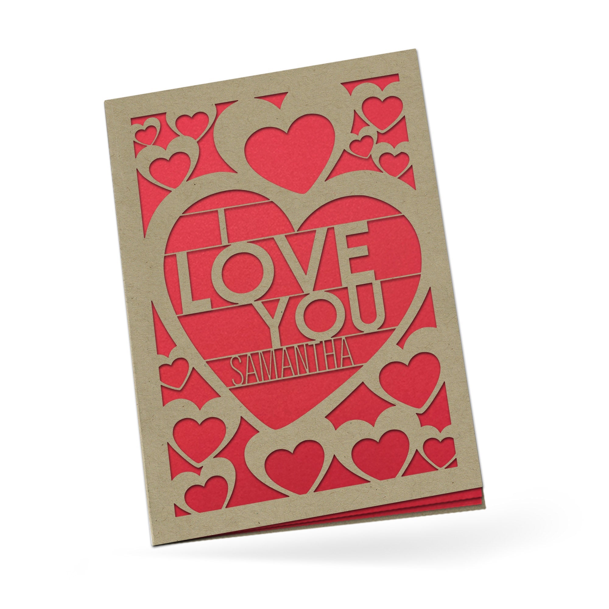 Personalized Greeting Card, I Love You, A7-PCD-015-01 - Image 3