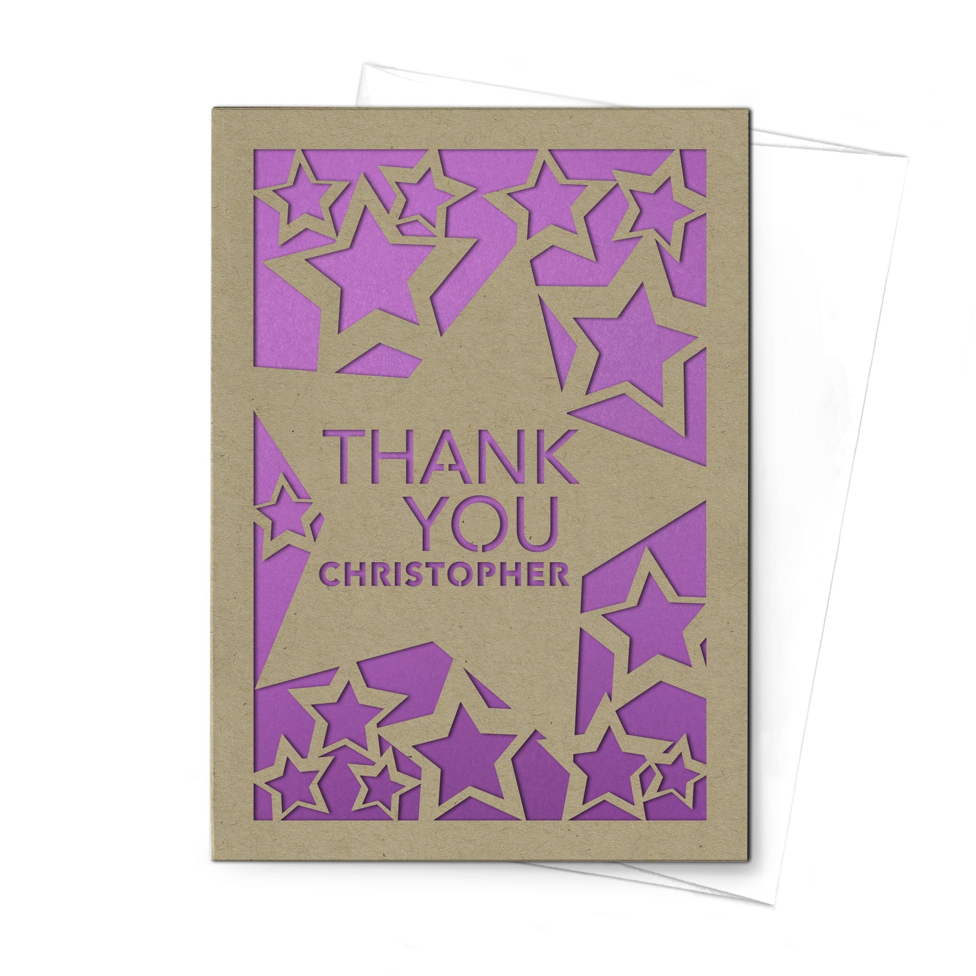Personalized Greeting Card, Thank You, A7-PCD-004-01 - Image 5