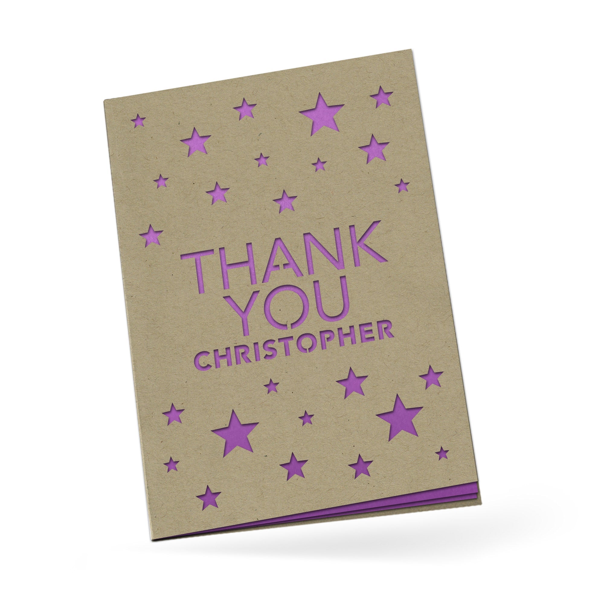 Personalized Greeting Card, Thank You, A7-PCD-007-01 - Image 2
