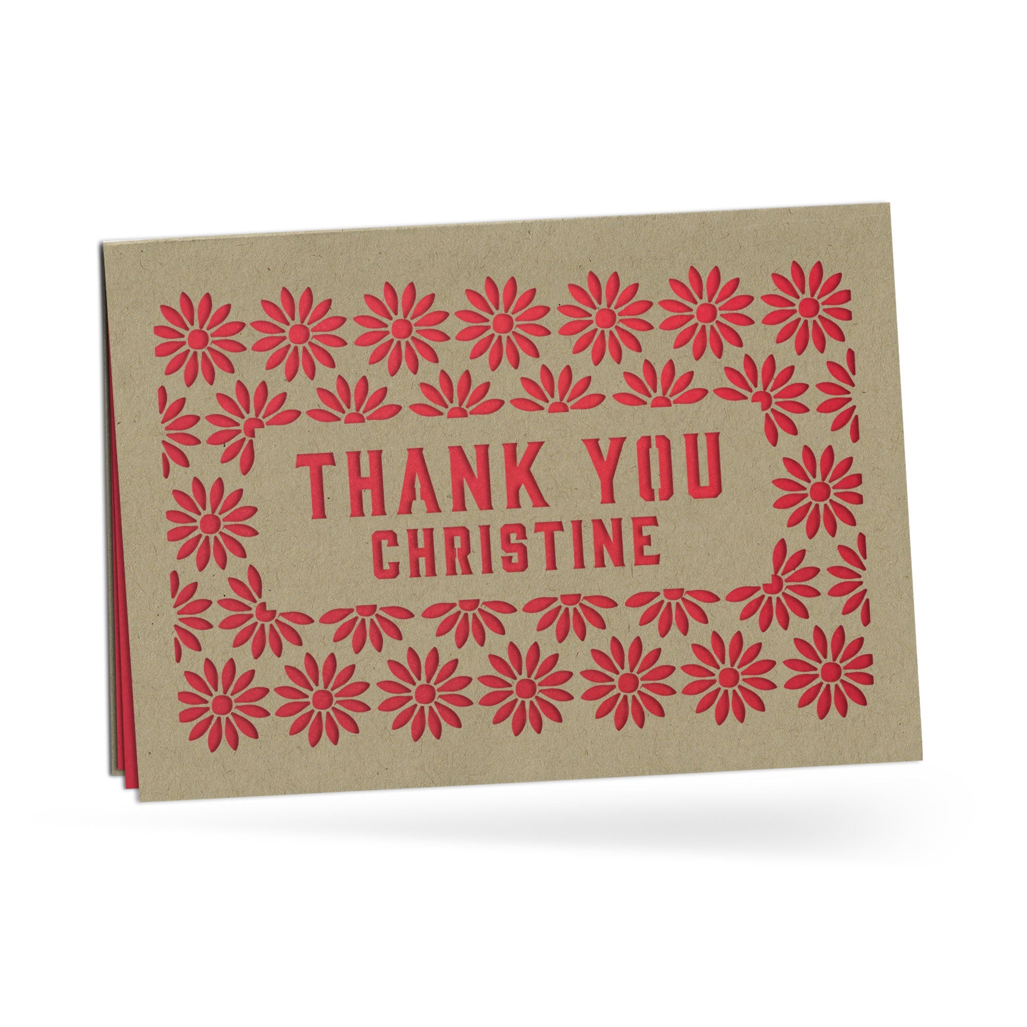 Personalized Greeting Card, Thank You, A7-PCD-012-01 - Image 4