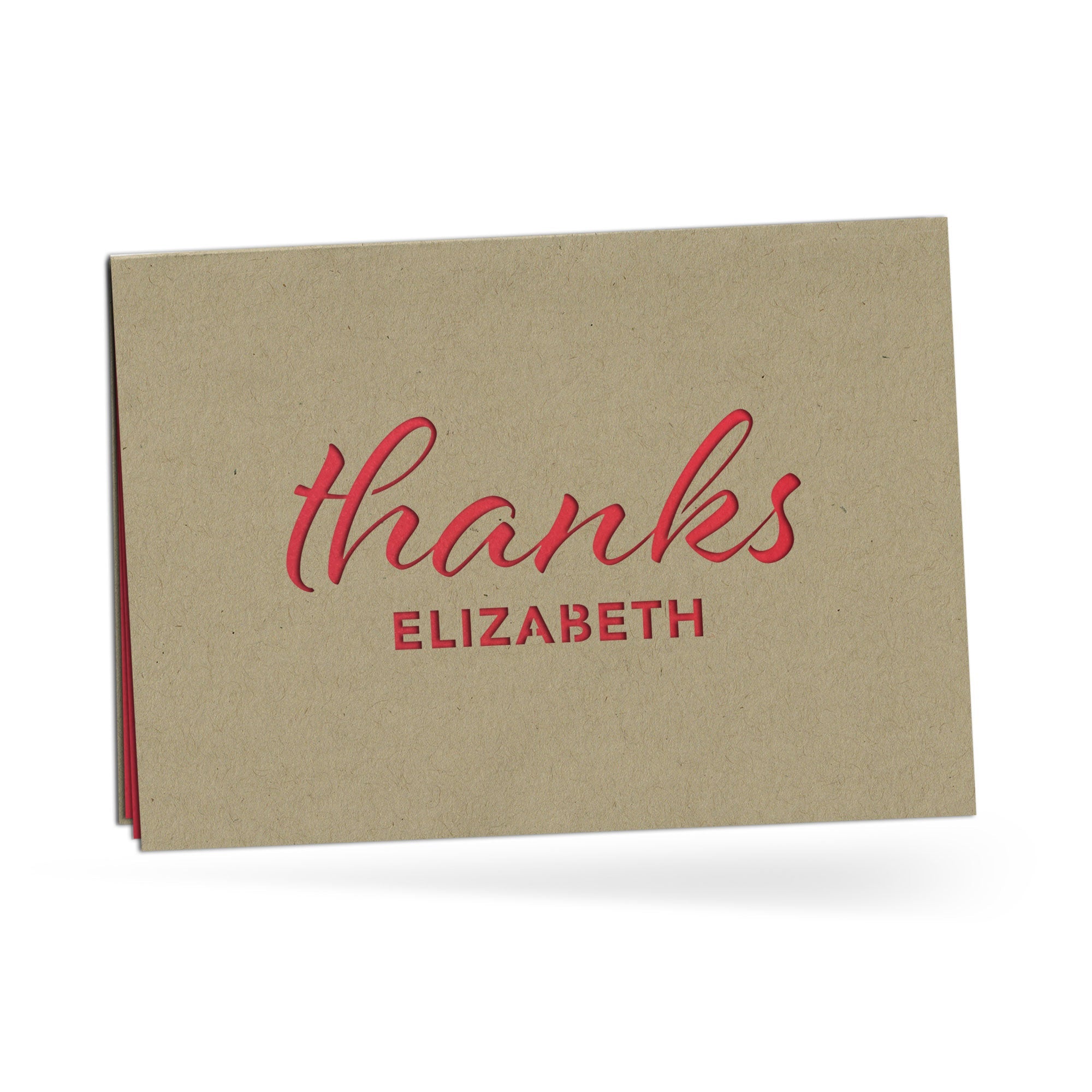 Personalized Greeting Card, Thanks, A7-PCD-006-01 - Image 4