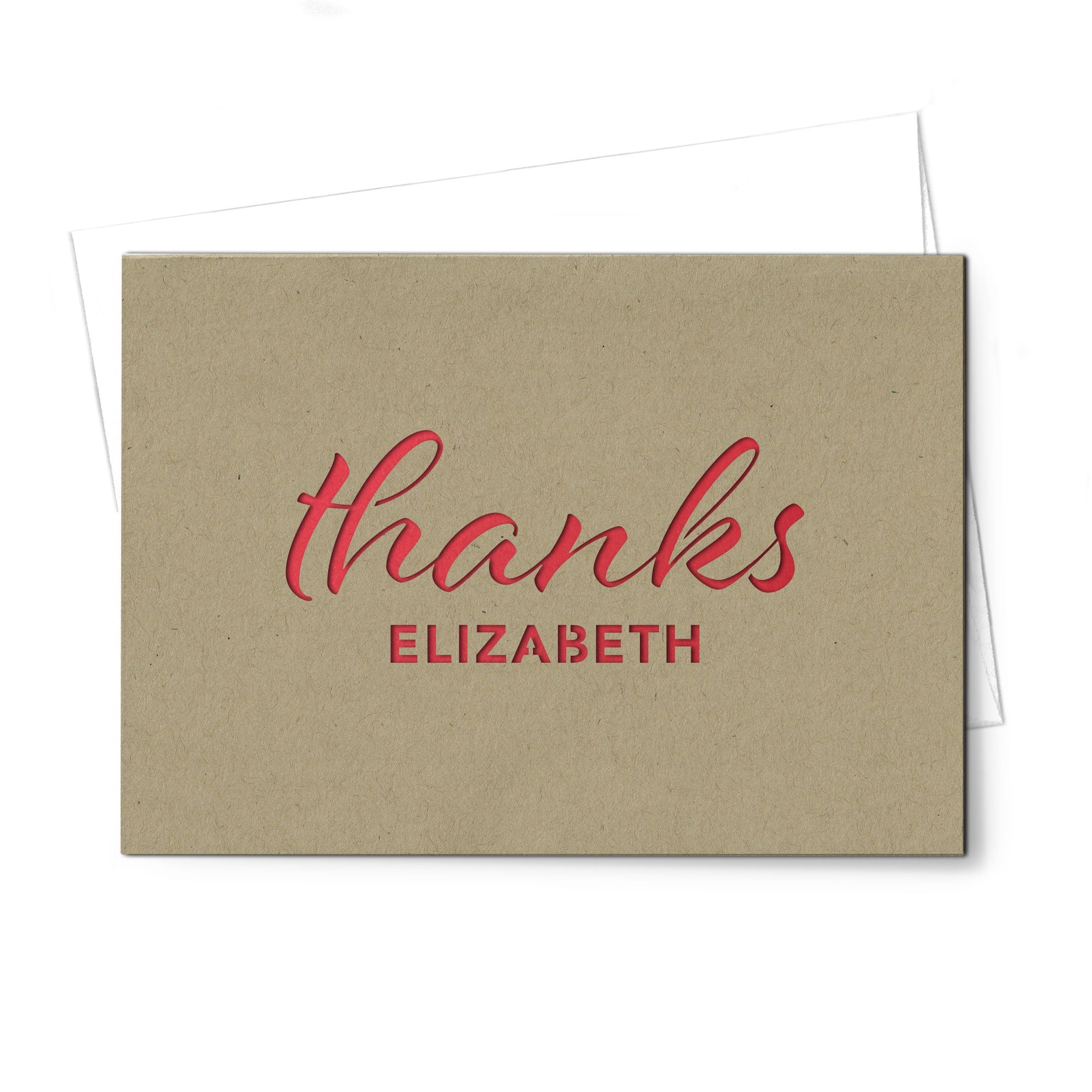 Personalized Greeting Card, Thanks, A7-PCD-006-01 - Image 3