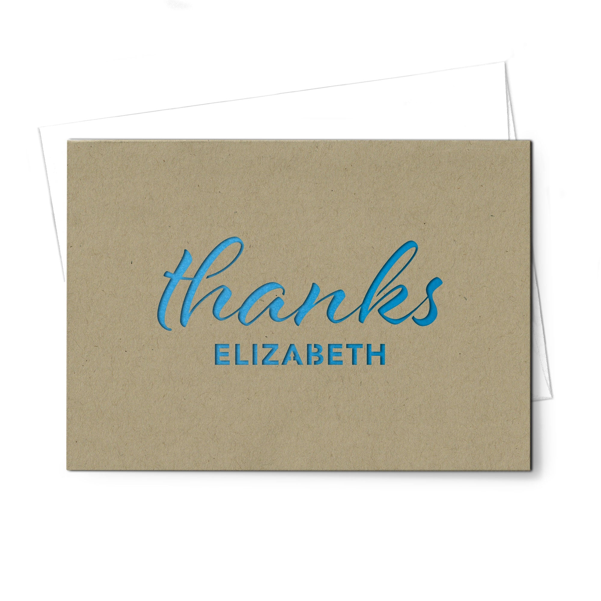 Personalized Greeting Card, Thanks, A7-PCD-006-01 - Image 5