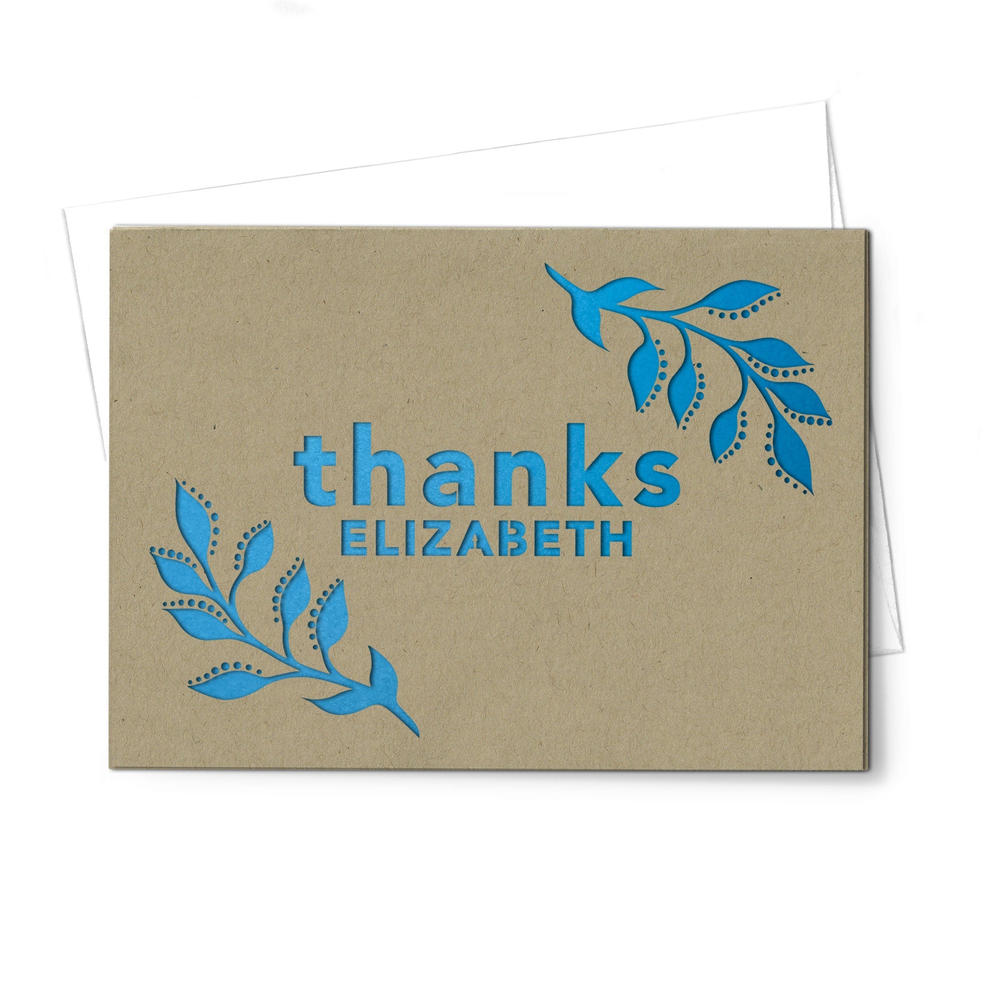 Personalized Greeting Card, Thanks, A7-PCD-009-01 - Image 5