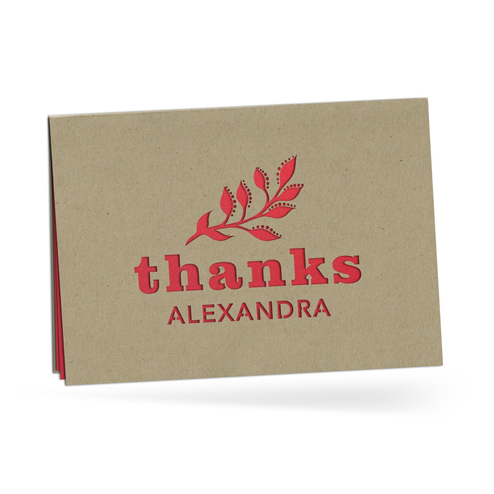 Personalized Greeting Card, Thanks, A7-PCD-011-01 - Image 5