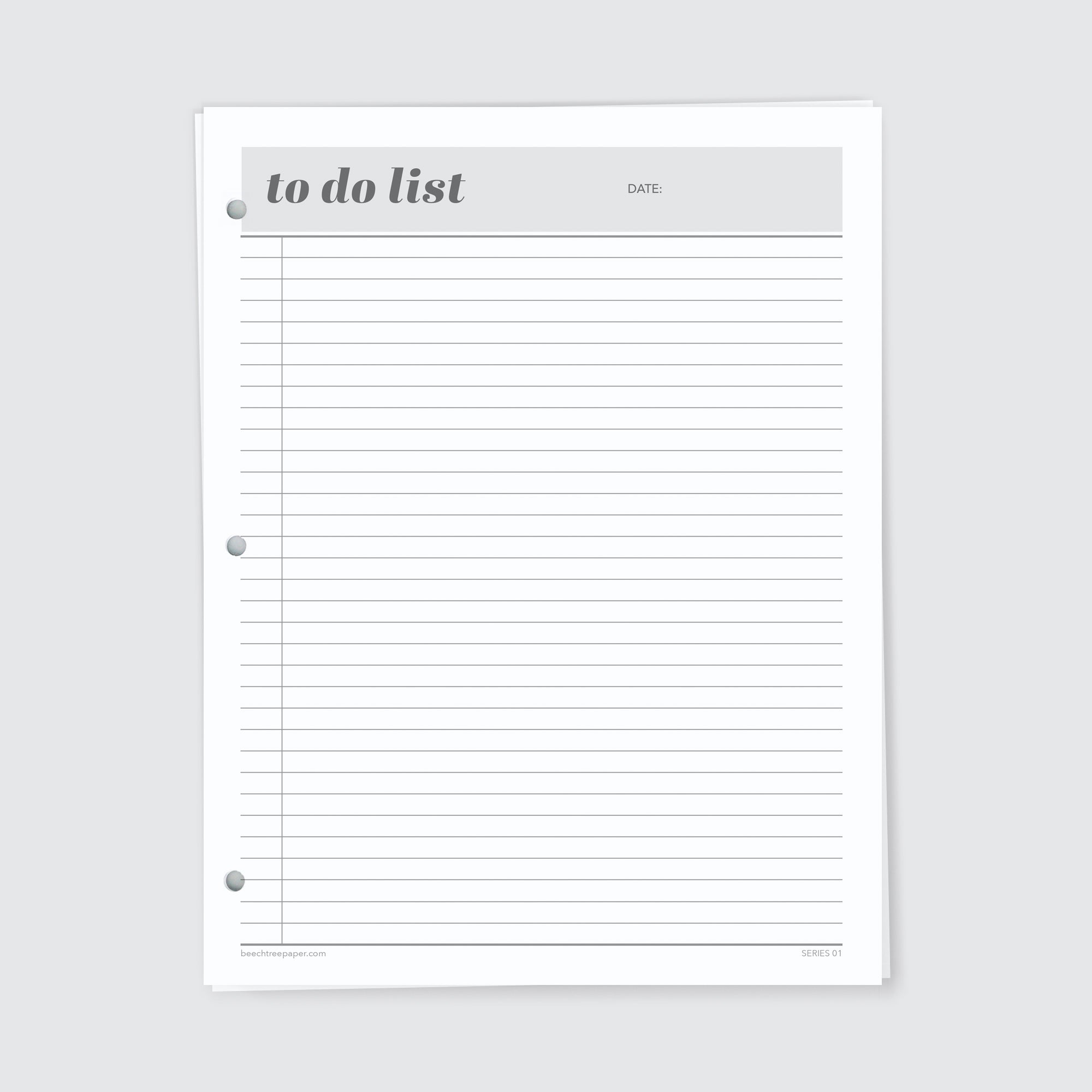 Planner Refill Paper, To Do List, Series One - Image 2