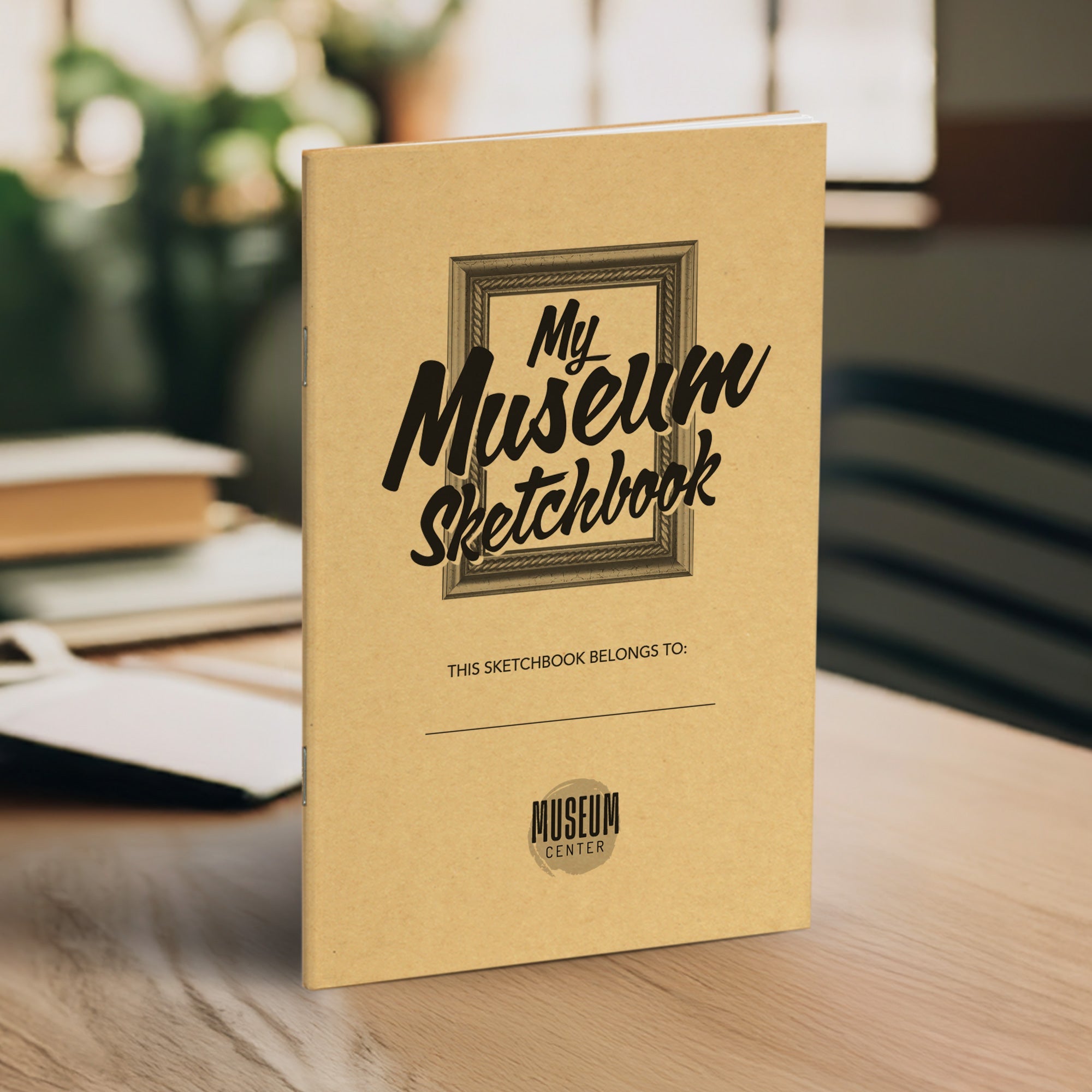 Sketchbook, My Museum Sketchbook, Standard Stapled Notebook, Add Your Logo - Image 4