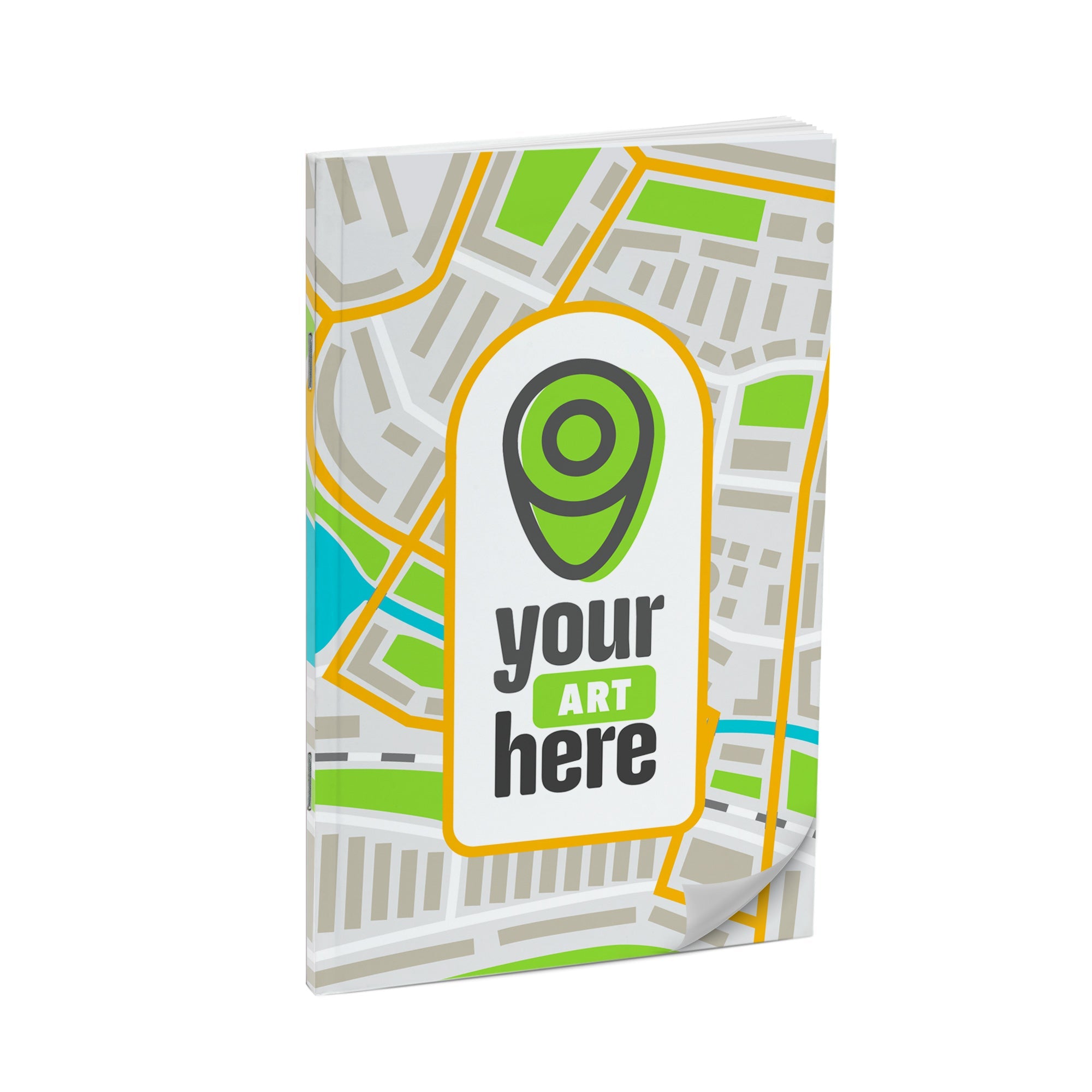 Standard Perfect-Stapled Color Laminated Custom Notebook with Full Bleed, Add Your Artwork or Logo - Image 5