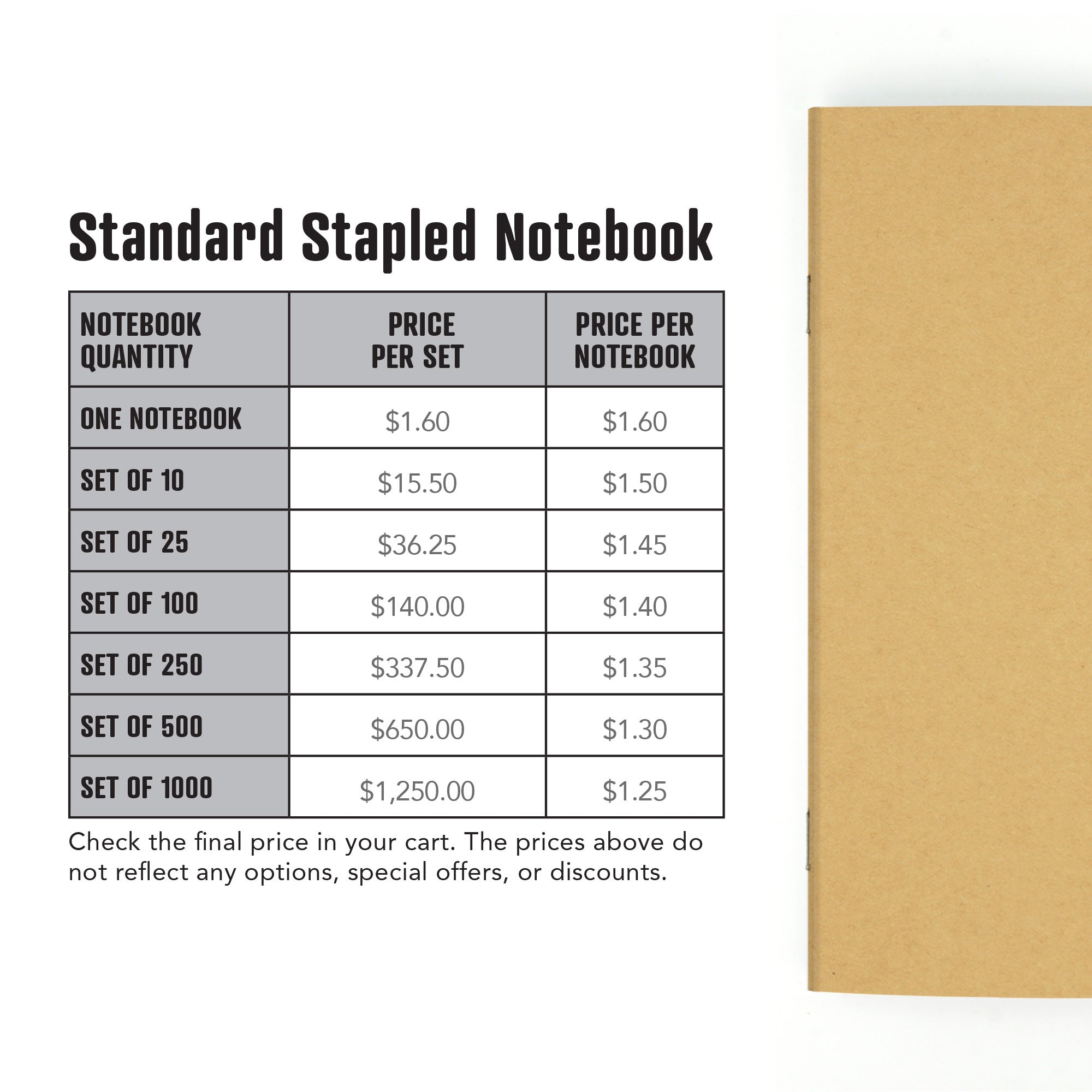 Standard Stapled Notebook - Image 2