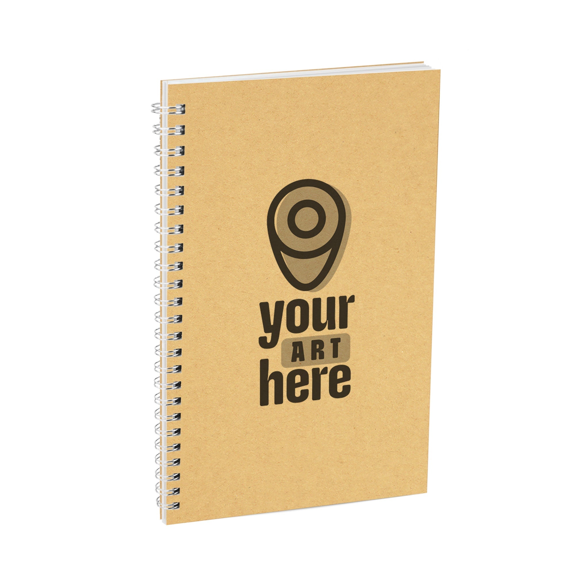Standard Wire-Bound Custom Notebook, Add Your Artwork or Logo - Image 4