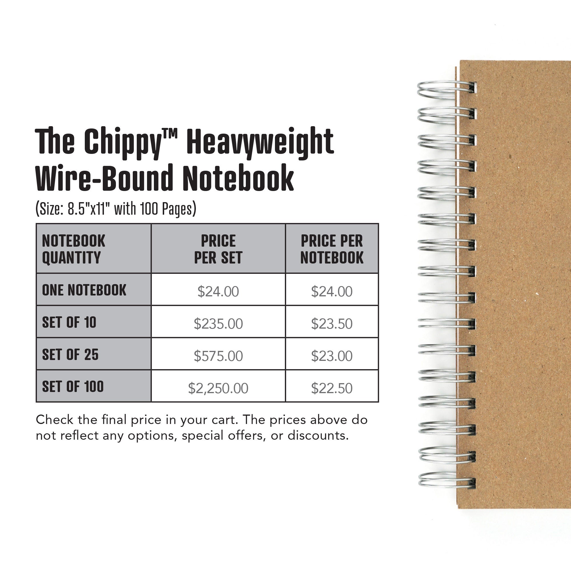 The Chippy™ Heavyweight Wire-Bound Notebook - Image 3