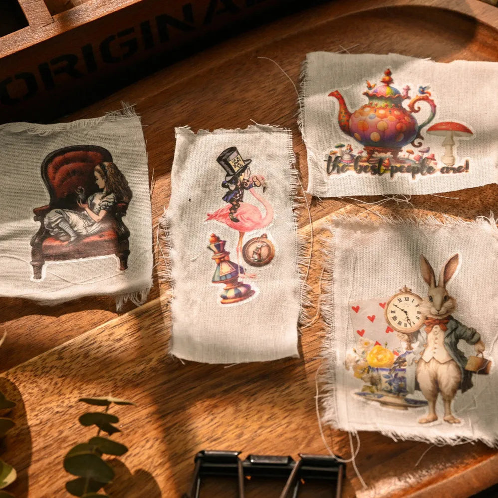 Alice’s Wonderland Rub-On Stickers Set
