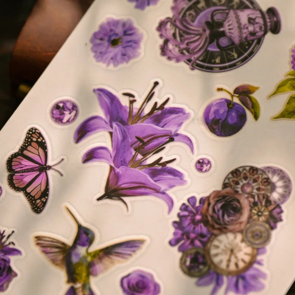 Mystic Bloom Rub-On Stickers Set