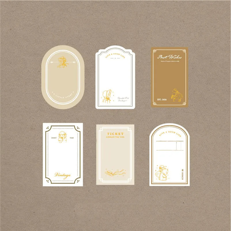 Timeless Elegance Vintage Label Set