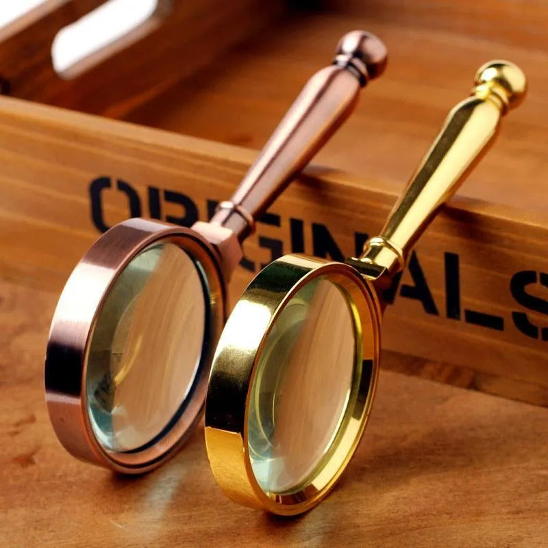 10X Vintage Handheld Magnifying Glass
