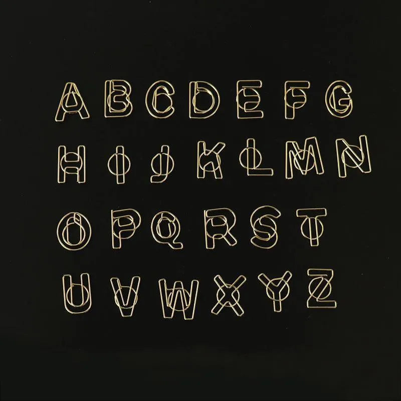 Gold Letter Clip