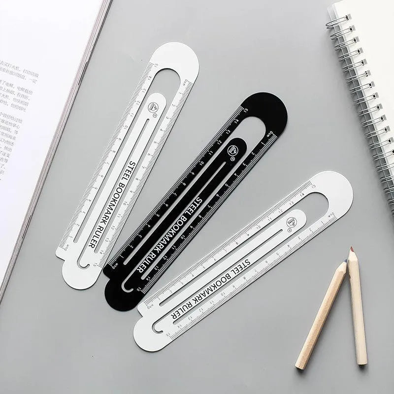 Black & White Two-Sided Ruler