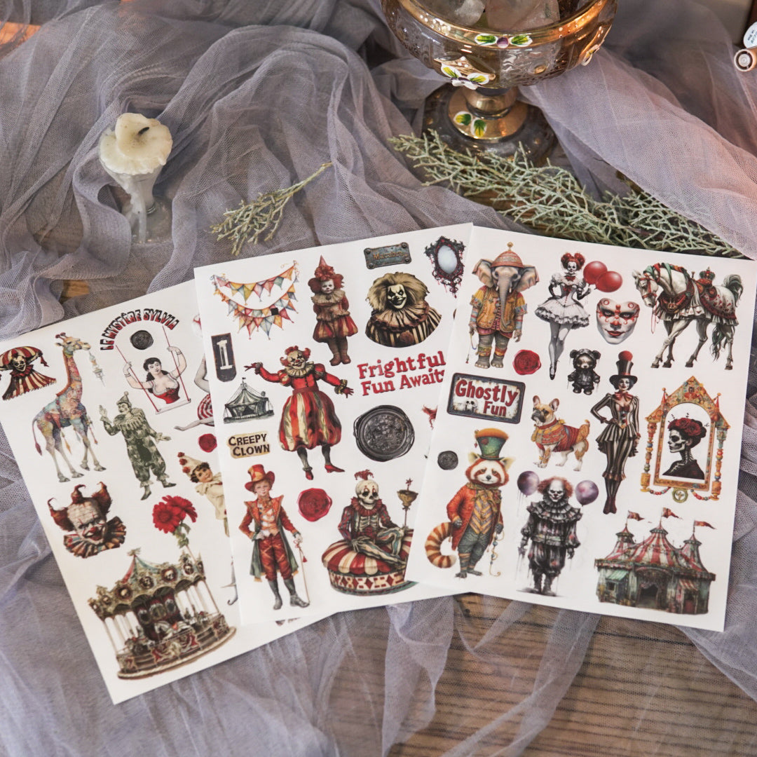 Creepy Carnival Transfer Sticker Set