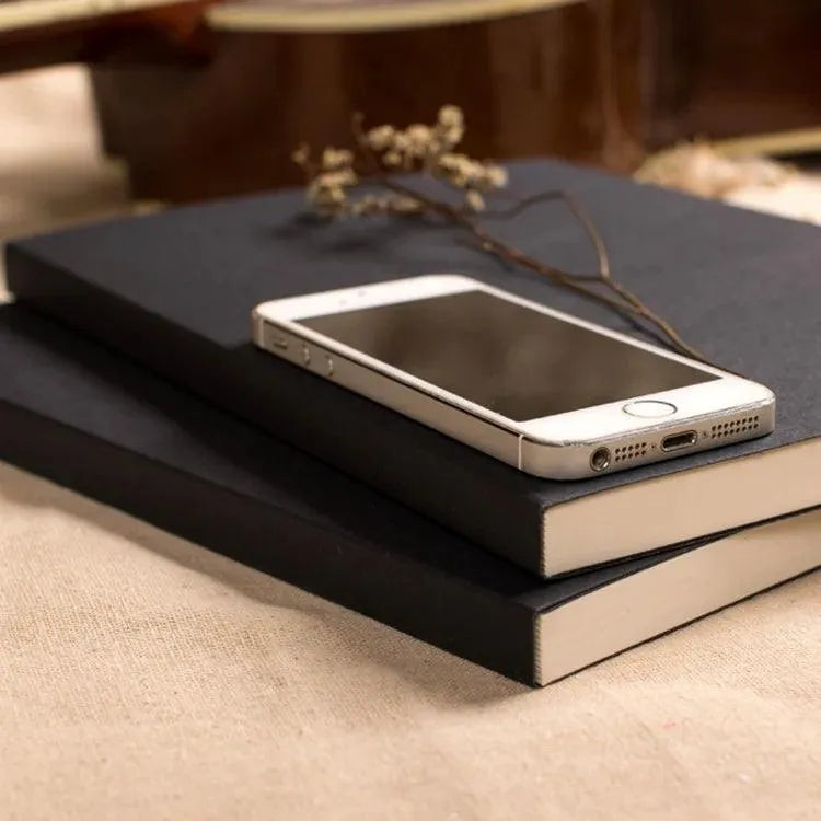 Black Cover B5 Sketchbook Blank Pages