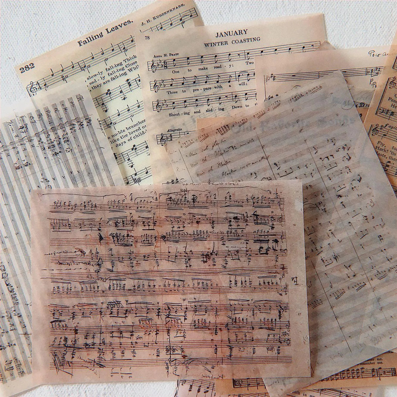 Vintage Sheet Music Paper Pack
