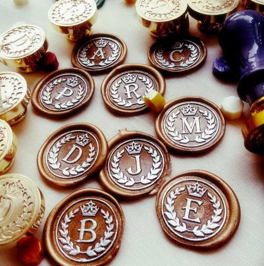 Crowned Alphabet Wax Seal Stamp