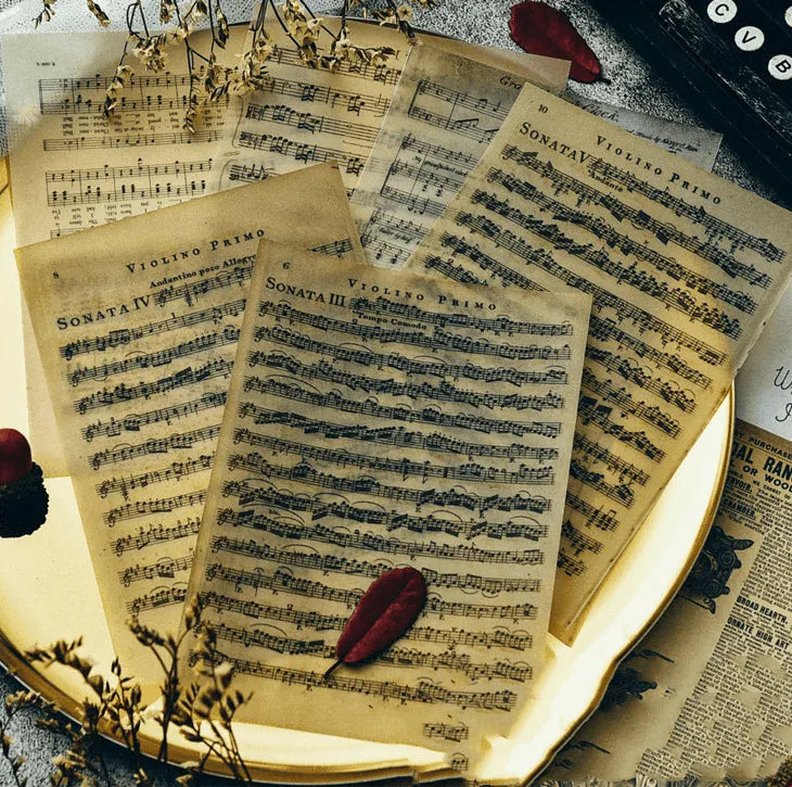 Vintage Music Sheet Paper
