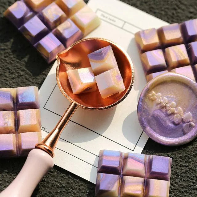 Glitter Wax Seal Beads - 36-Piece Chocolate Bar Style Pack