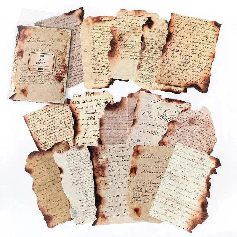 Vintage Burnt Edge Decorative Paper Set