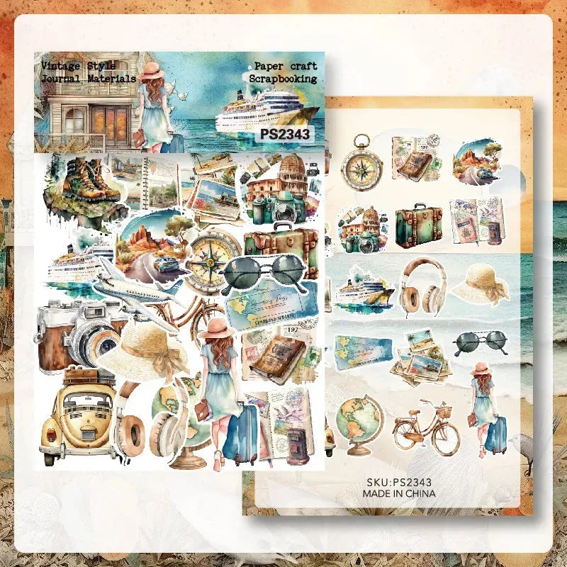 Summer Escape Die-Cut Sticker Pack