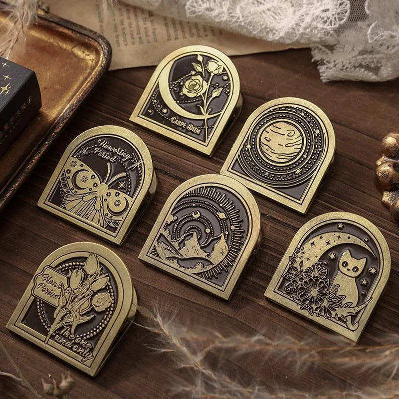 Charming Nature-Themed Bujo Clips – Durable Zinc Alloy