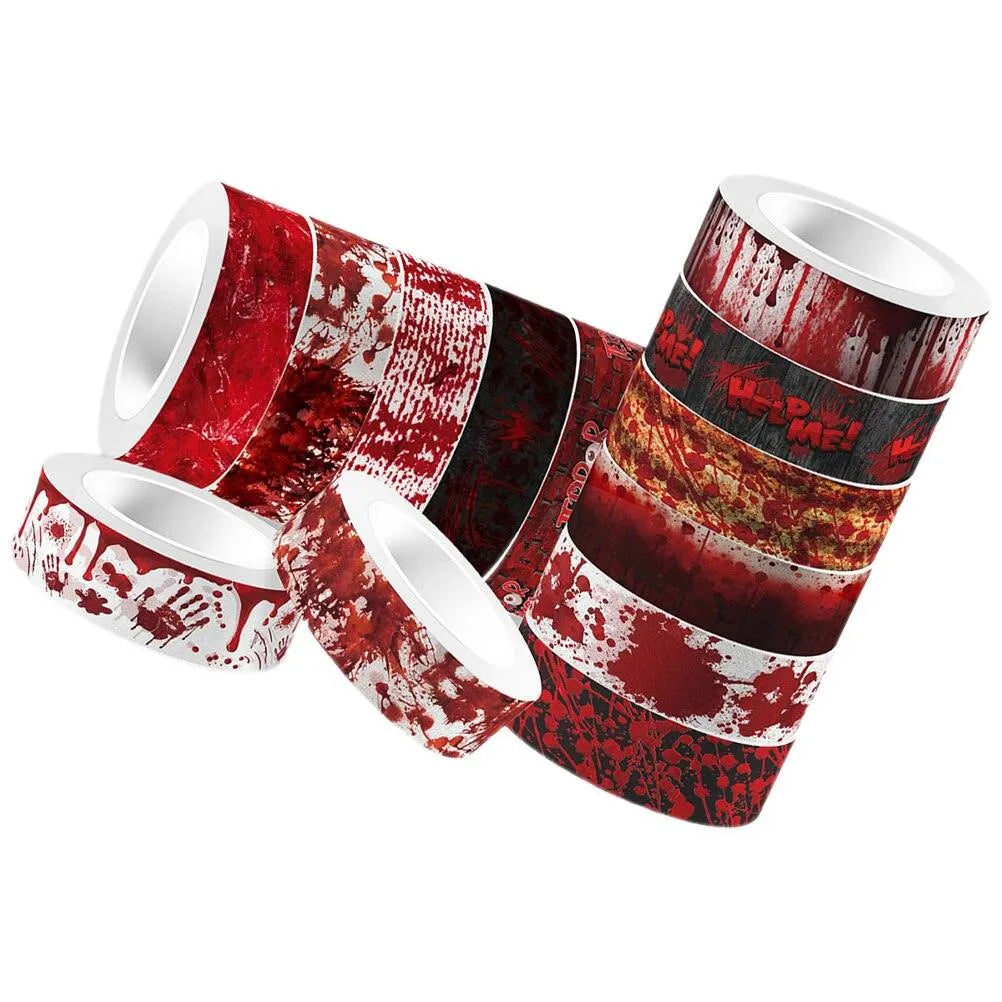 12Pcs Blood Washi Tape Set