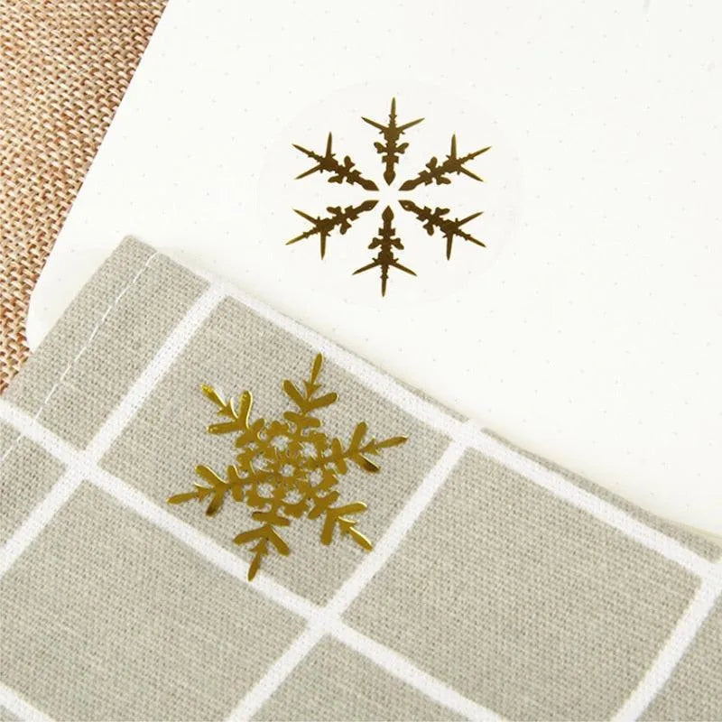 Christmas Day Snowflake Stickers