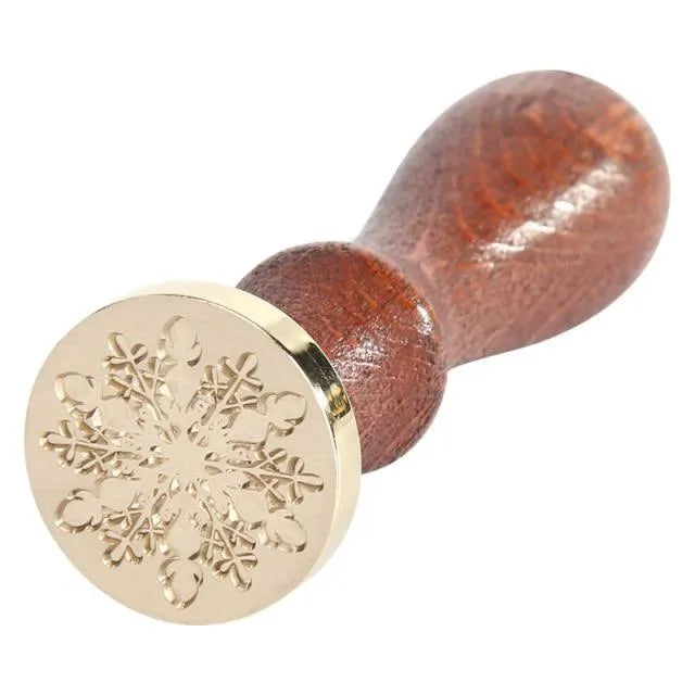 Retro Snowflake Wax Seal Stamp