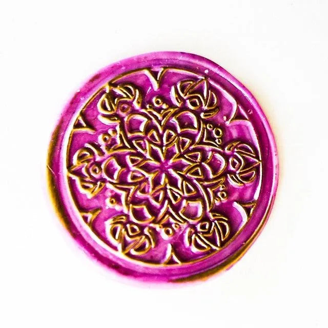 Symmetrical Rosette Design Wax Stamp Head