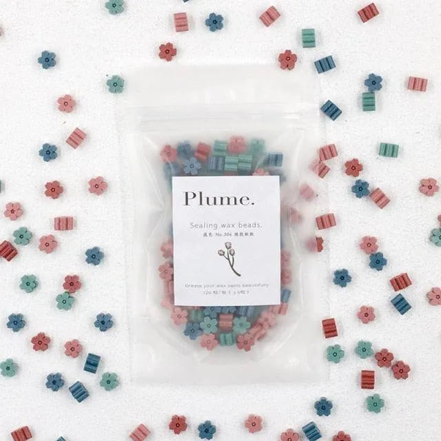 120 Pcs Aesthetic Flower Wax Beads